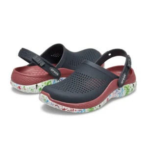 Crocs literide 360 noir et rouge avec semelle mouchtè