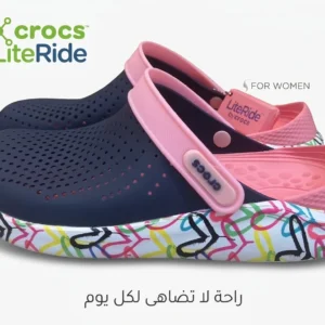 Crocs literide 360 rose et bleu avec semelle mouchtè